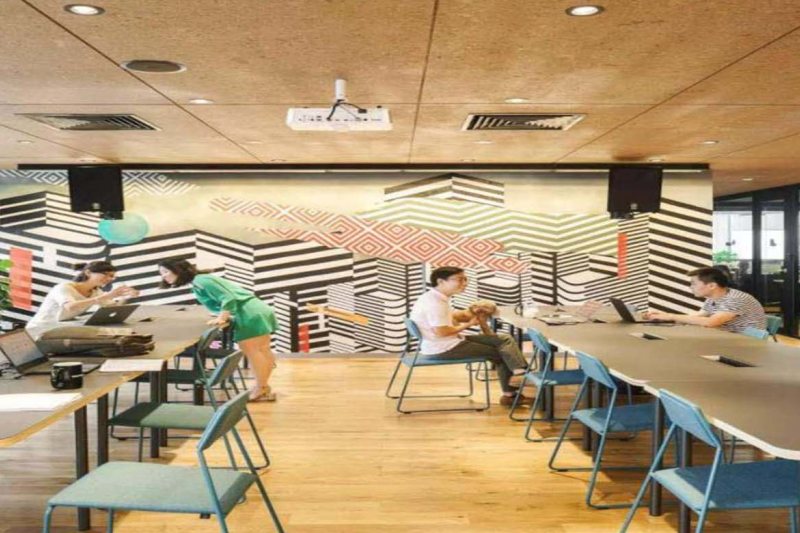 WeWork(华贸店)办公区，大望路共享办公